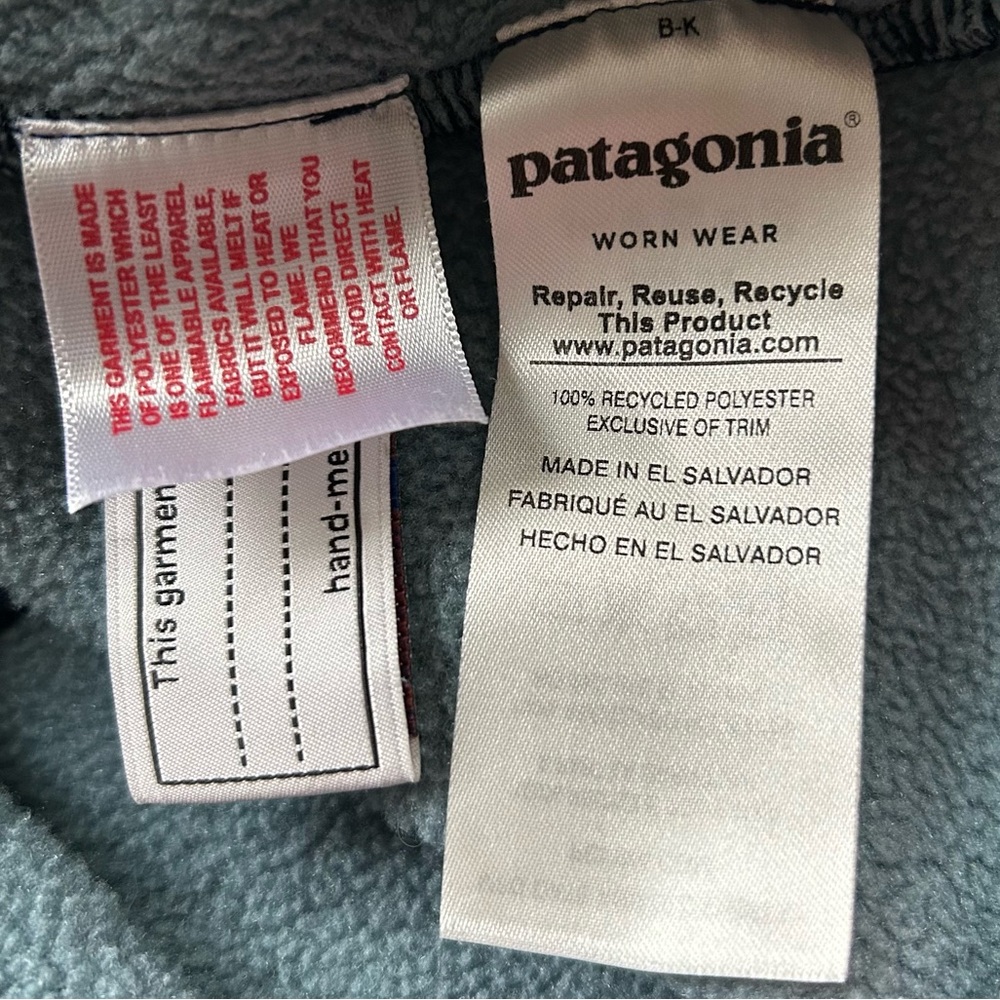 Patagonia Fleece Synchilla Pullover Jacket 6-12 Months - Picture 6 of 7